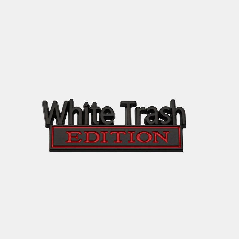 🚗 Rebel Edition Metal Car Emblem – Own the Road