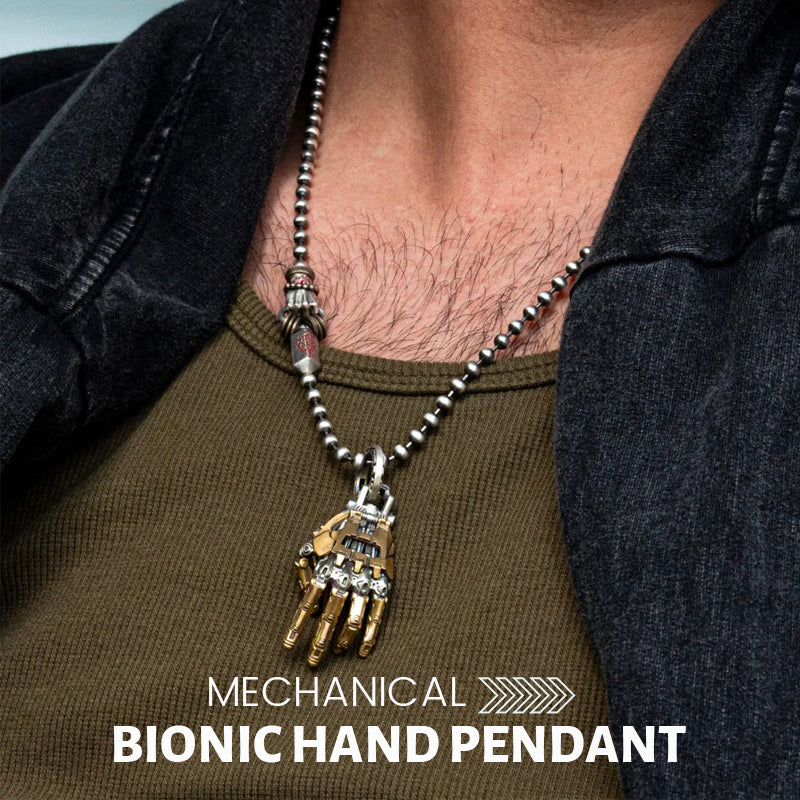 Mechanical bionic hand pendant