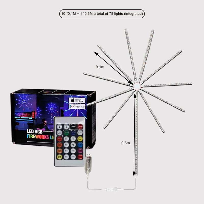🎅Firework LED Lights