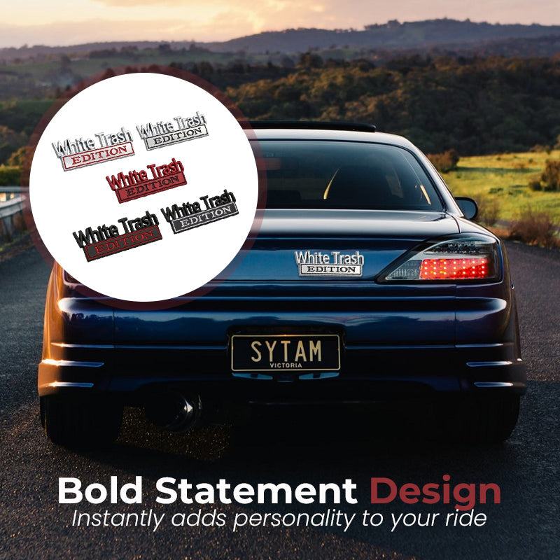🚗 Rebel Edition Metal Car Emblem – Own the Road