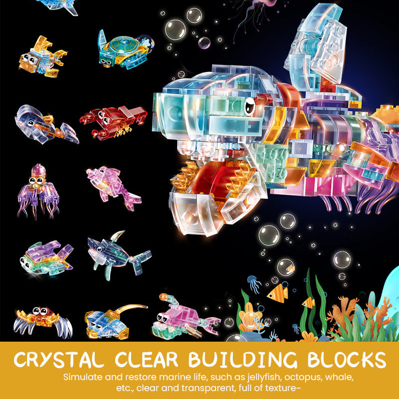 Transparent Marine Life Building Blocks