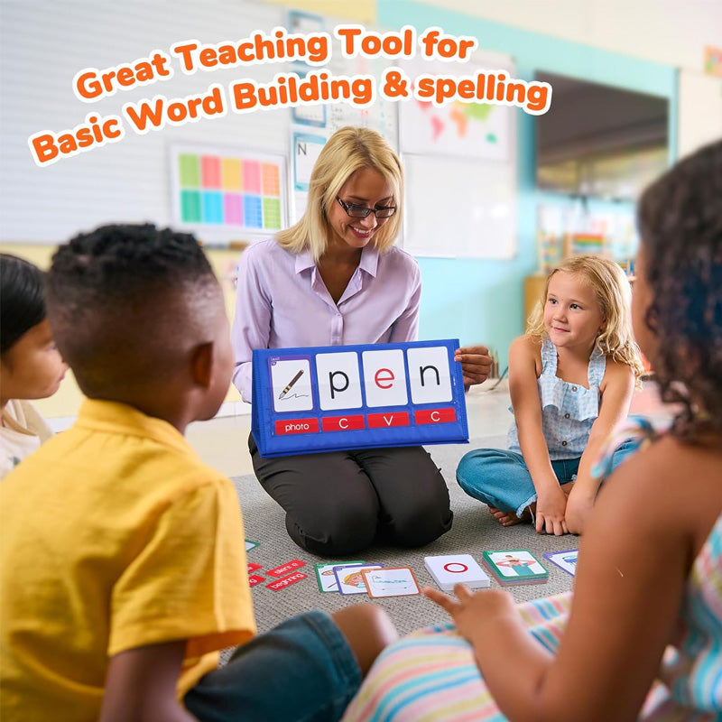 🧩 Word Building Pocket Chart Tent Kit – Hands-On Phonics Fun
