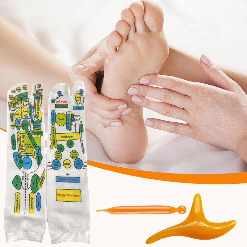 🌿 Reflexology Acupressure Socks – Wellness at Your Feet 👣