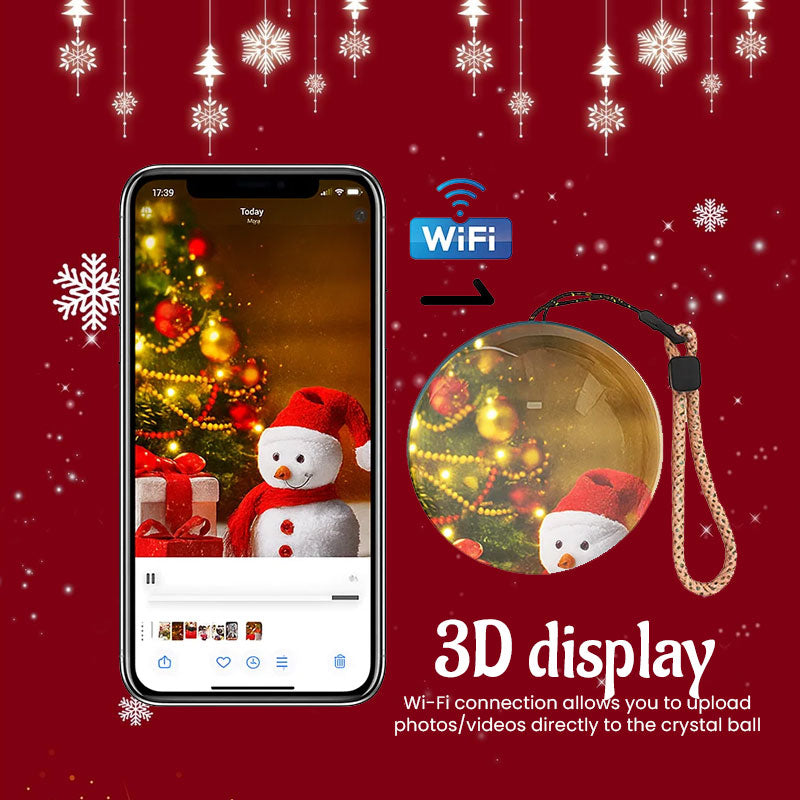 🌌Customizable Christmas Ornament – Easily Swap Your Favorite Photos, Holiday Keepsake Decoration
