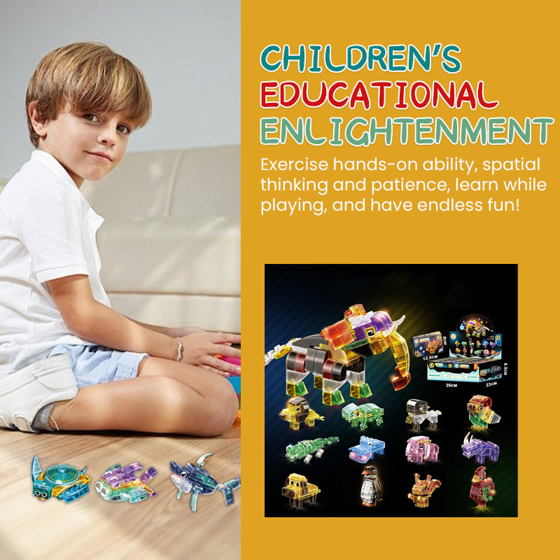 Transparent Marine Life Building Blocks
