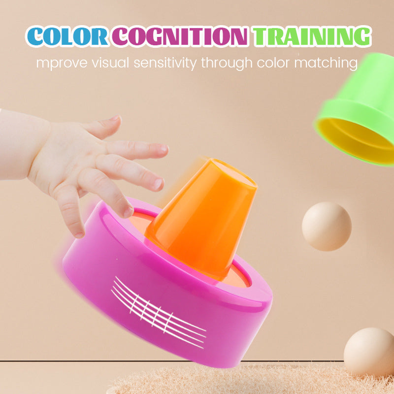 Tabletop Competitive Cup Stacking Game