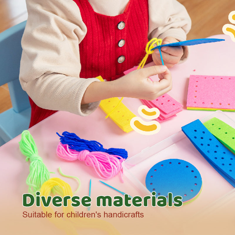 Children's Diy Educational Weaving Material Package