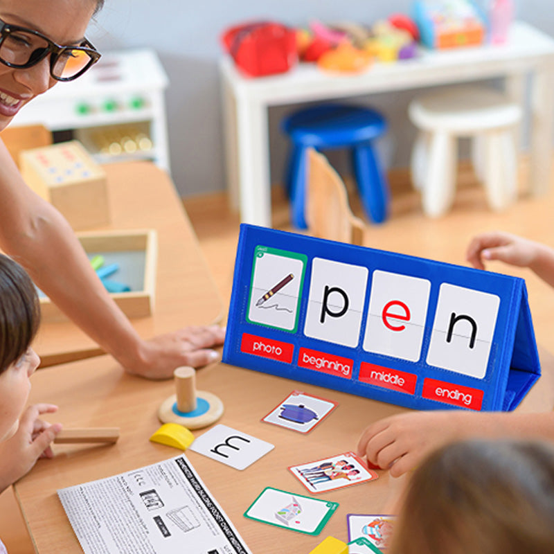 🧩 Word Building Pocket Chart Tent Kit – Hands-On Phonics Fun