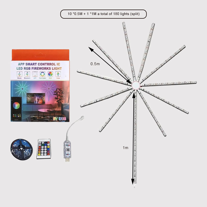 🎅Firework LED Lights