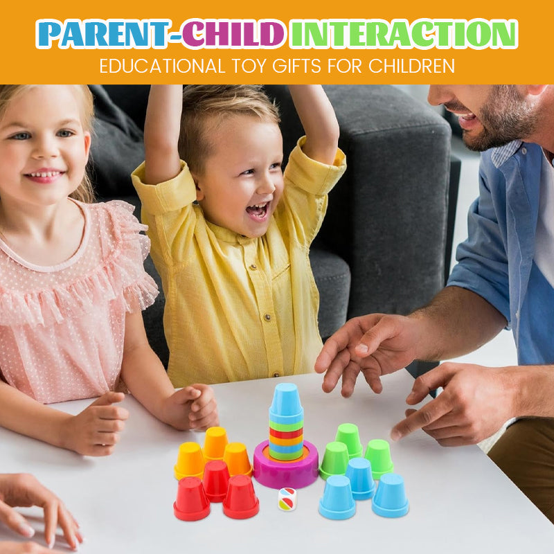 Tabletop Competitive Cup Stacking Game