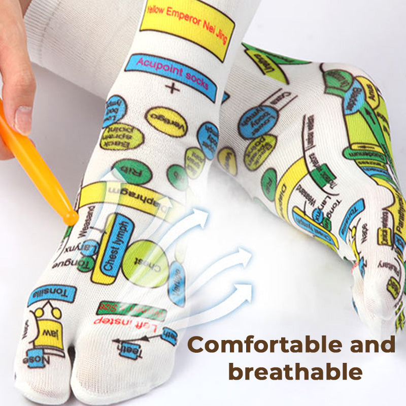 🌿 Reflexology Acupressure Socks – Wellness at Your Feet 👣