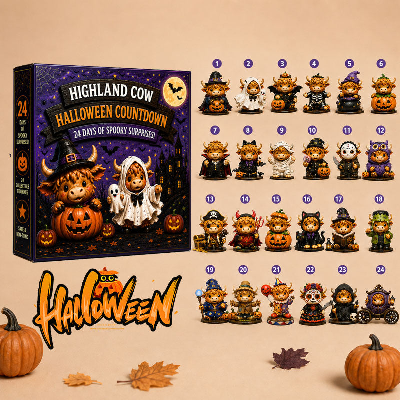 Highland Cow Halloween Countdown Calendar 2026