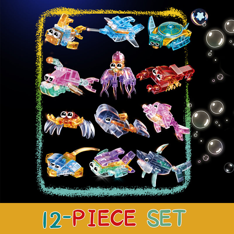 Transparent Marine Life Building Blocks