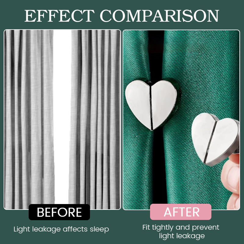 Heart-Shaped Magnetic Curtain Buckle