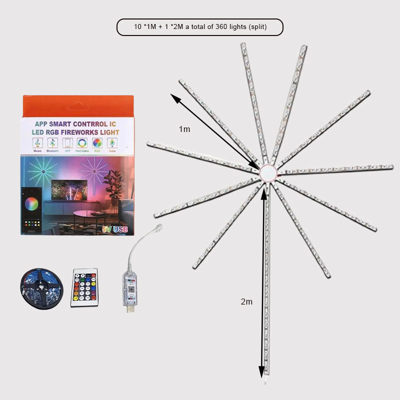 🎅Firework LED Lights
