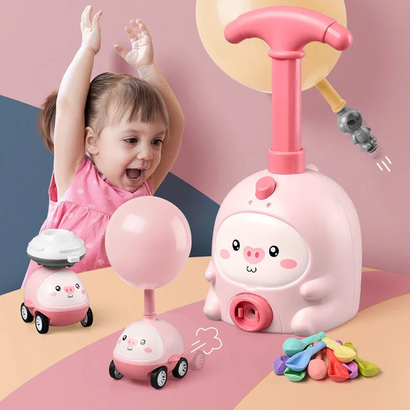 Air-Powered Flying Car Toy For Children