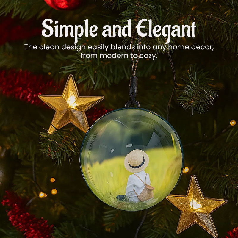 🌌Customizable Christmas Ornament – Easily Swap Your Favorite Photos, Holiday Keepsake Decoration