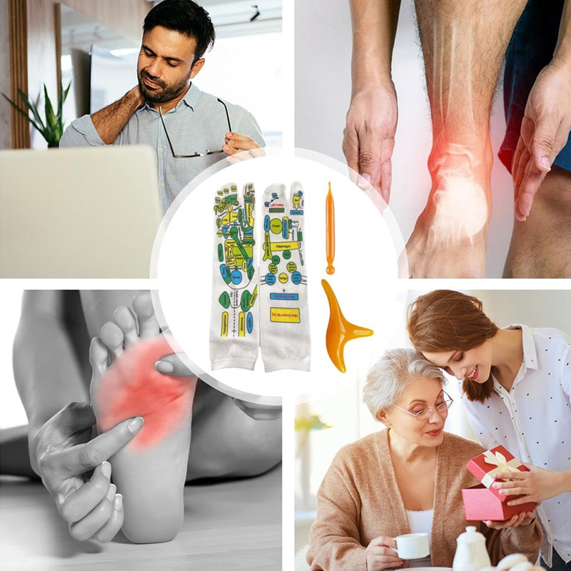 🌿 Reflexology Acupressure Socks – Wellness at Your Feet 👣