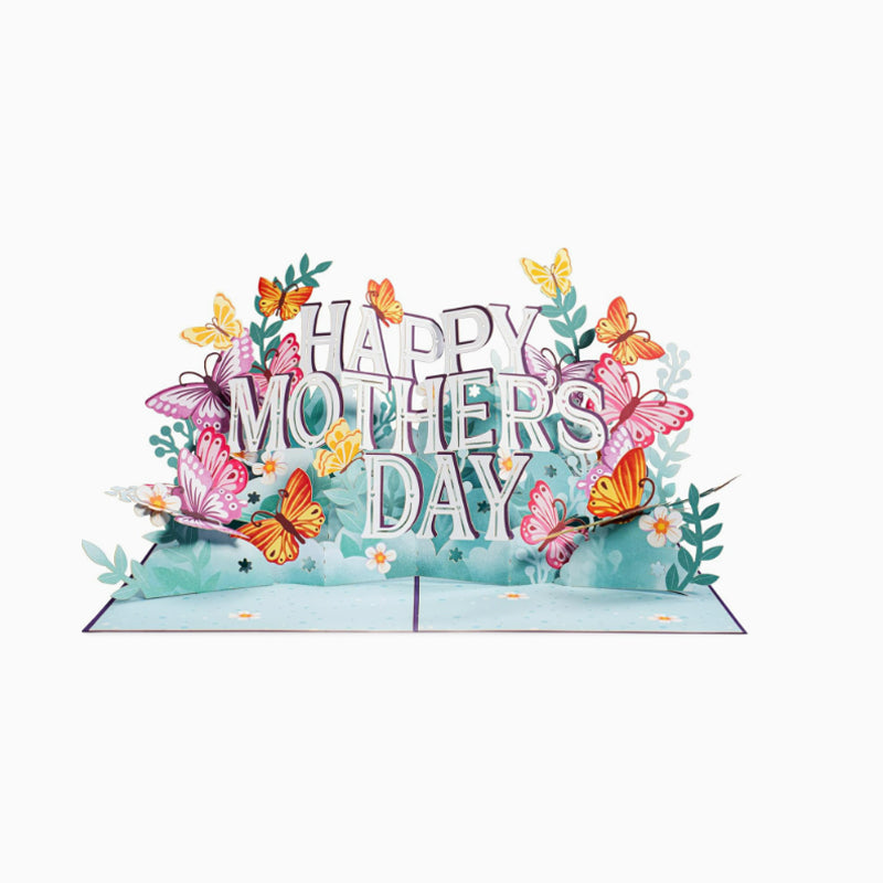 💐 Happy Mother’s Day 3D Butterfly Pop-Up Card