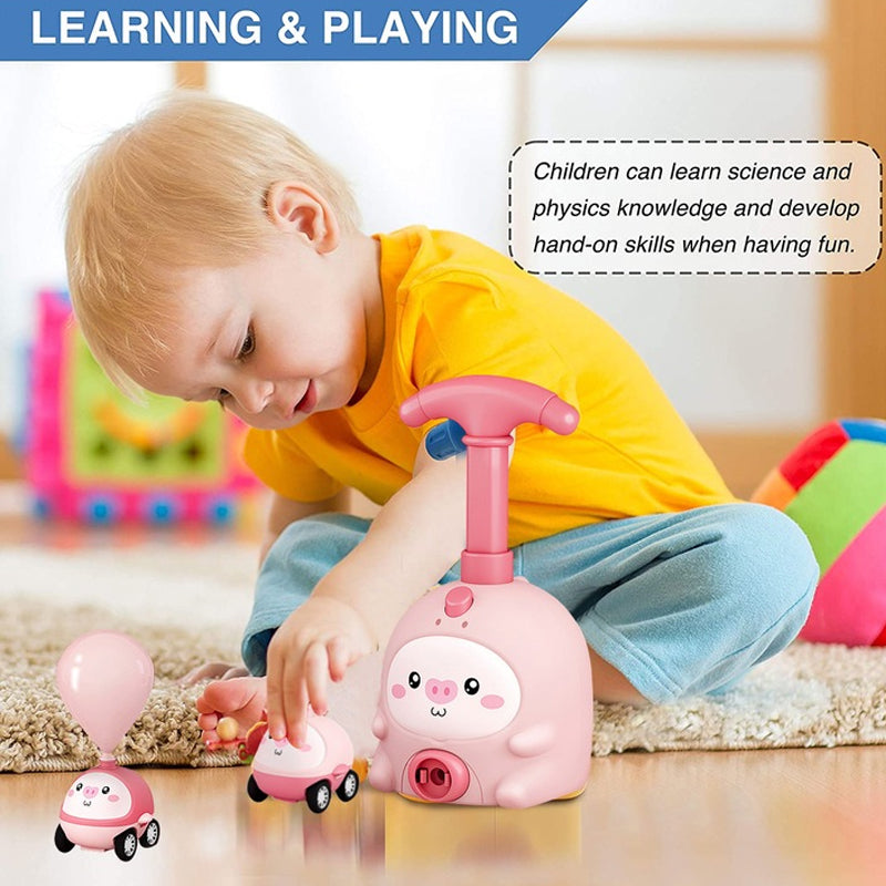 Air-Powered Flying Car Toy For Children