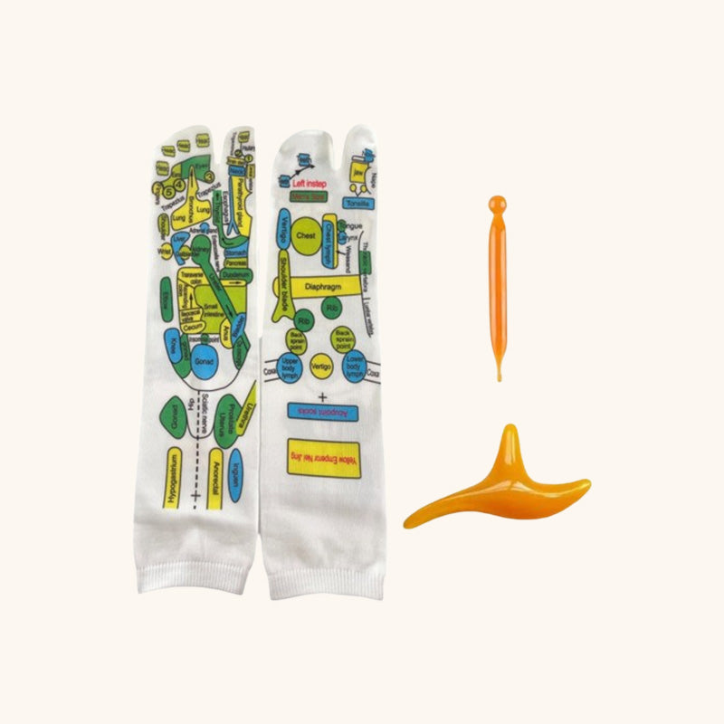 🌿 Reflexology Acupressure Socks – Wellness at Your Feet 👣