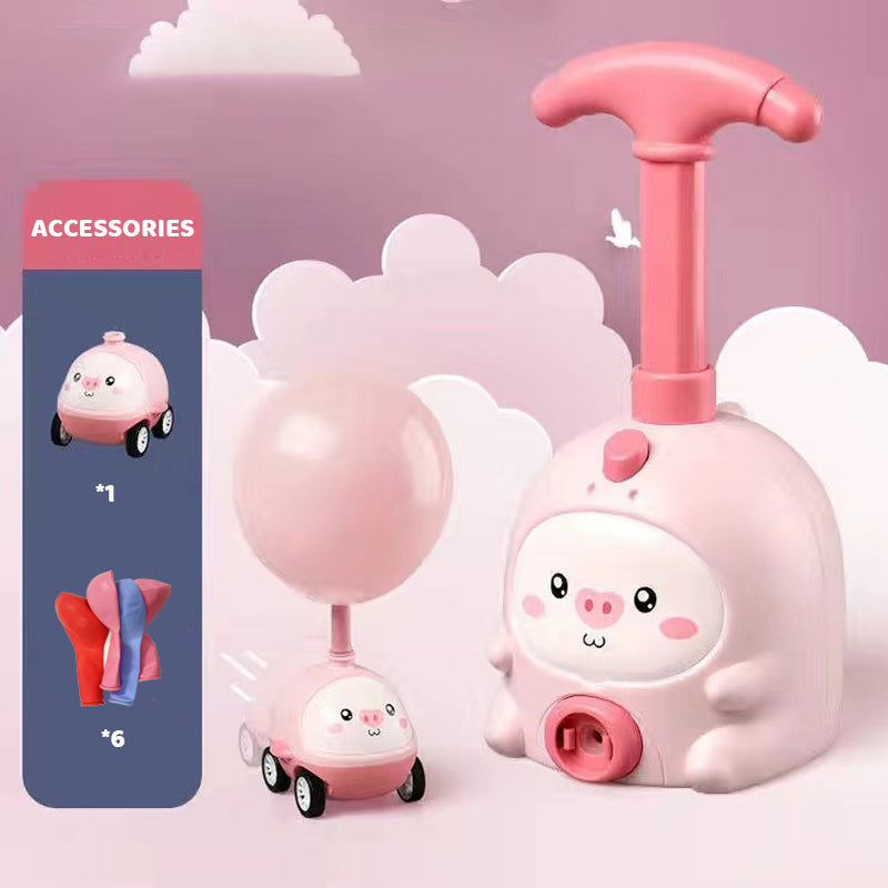 Air-Powered Flying Car Toy For Children