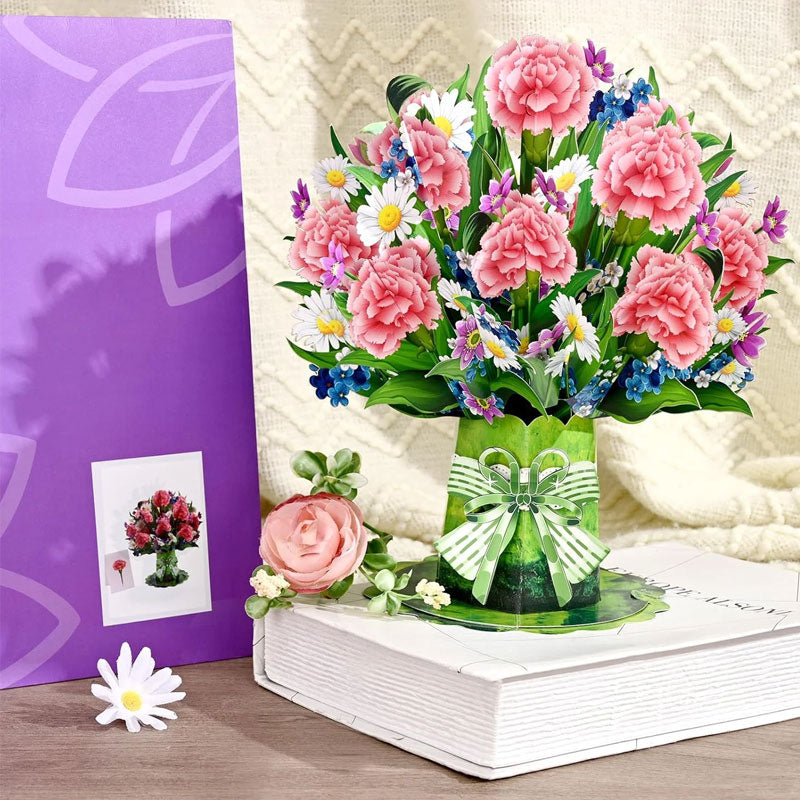 💐 3D Mother's Day Flower Pop-Up Card