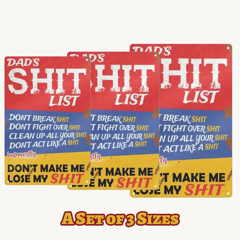Dad's List of Rules