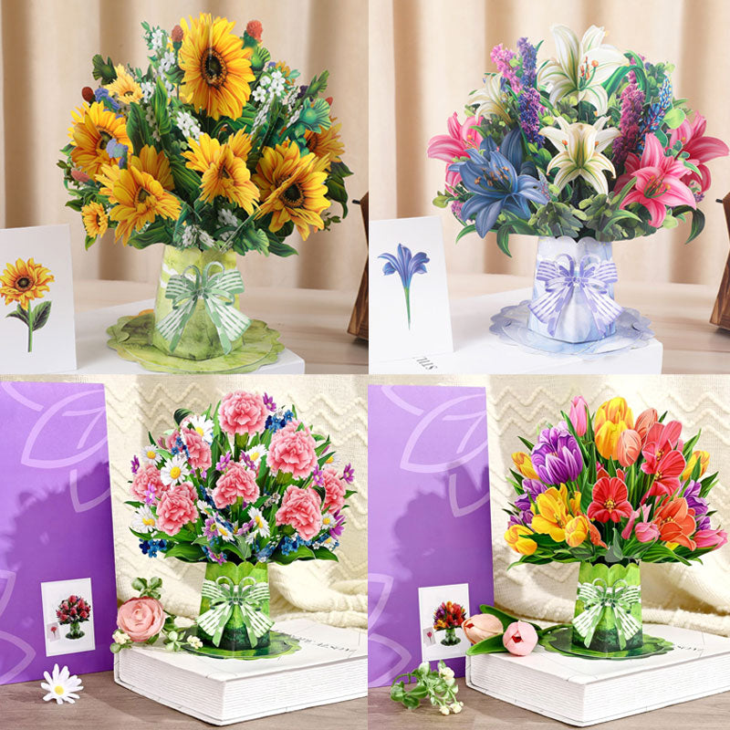 💐 3D Mother's Day Flower Pop-Up Card