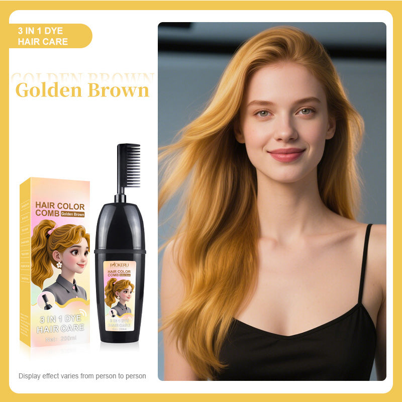 🟧3-in-1 comb for hair coloring | Easy at-home hair coloring with integrated brush