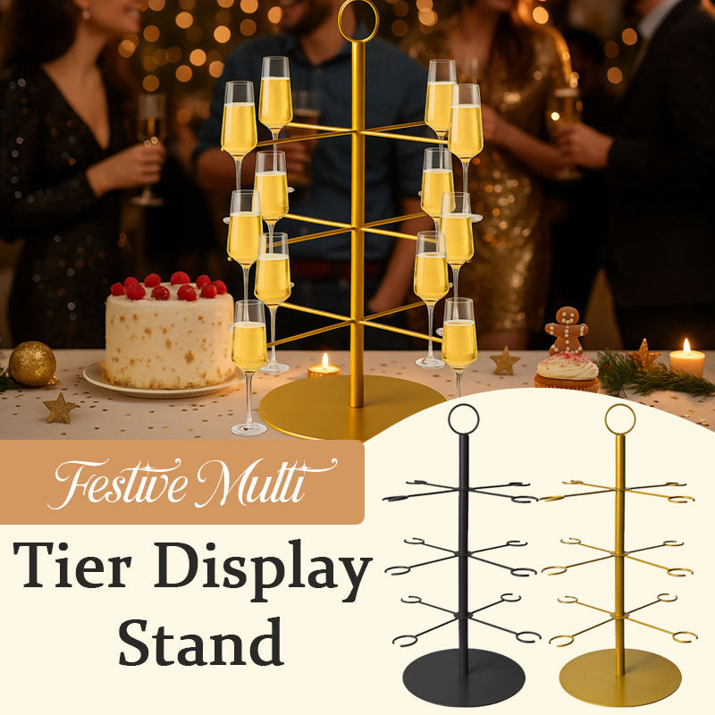 Festive Multi-Tiered Display Stand