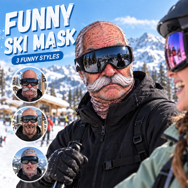 Funny Realistic Face Ski Mask – Hilarious Winter Party Gear for Outdoor Groups
