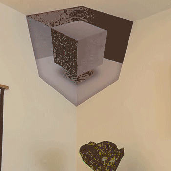 🧩 Modern Geometric Corner Wall Sculpture