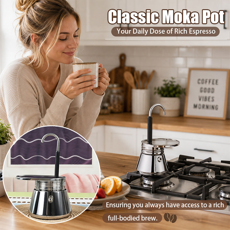 Classic Italian Moka Pot – Brew Rich Espresso at Home