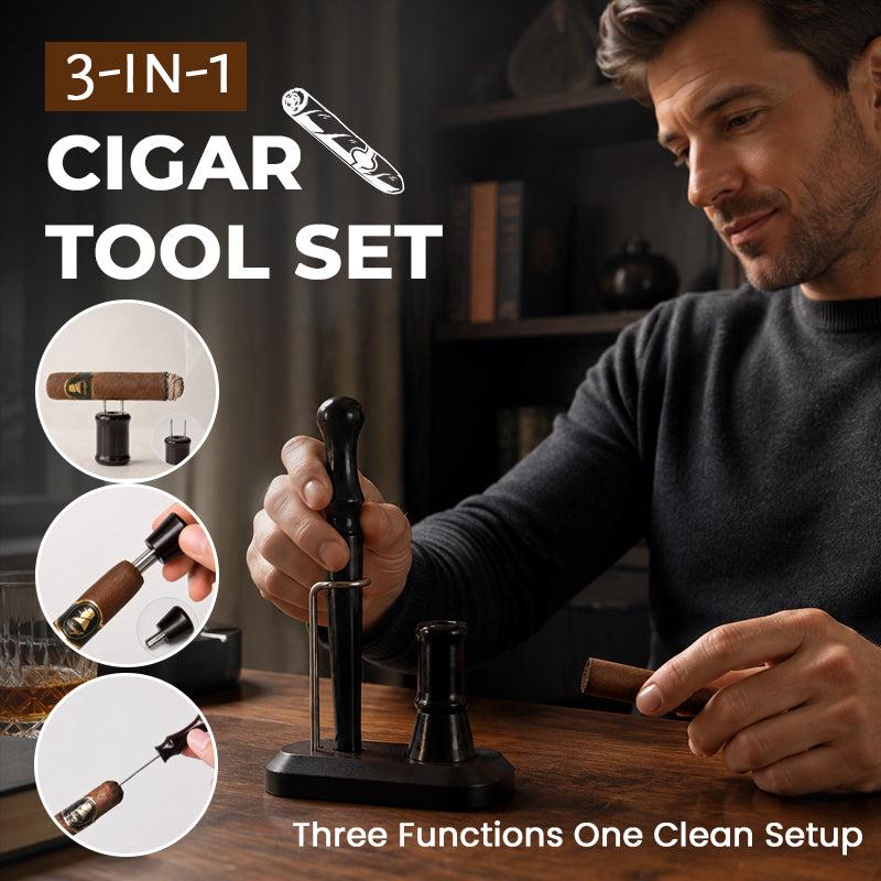🔥 3-in-1 Cigar Tool Set