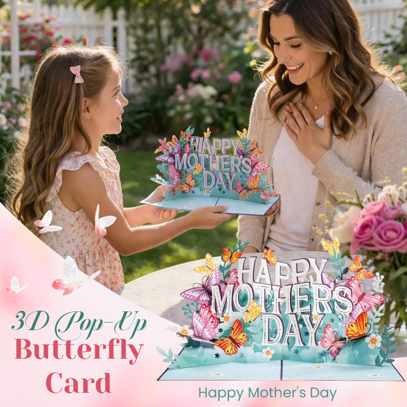 💐 Happy Mother’s Day 3D Butterfly Pop-Up Card