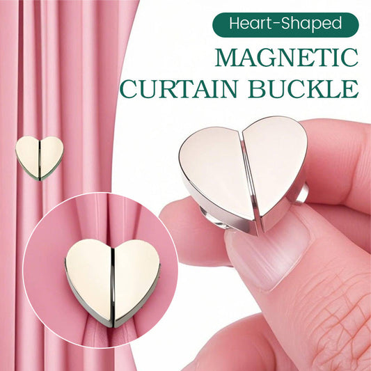 Heart-Shaped Magnetic Curtain Buckle