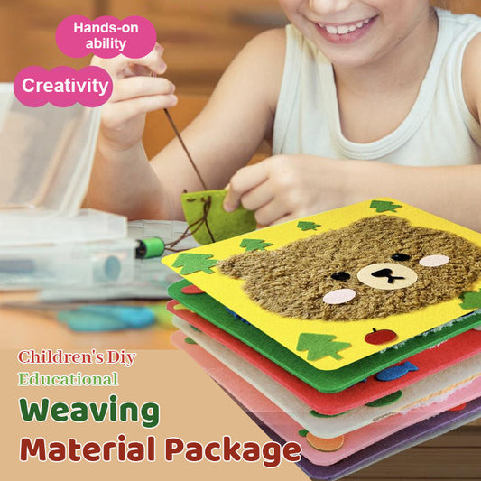 Children's Diy Educational Weaving Material Package