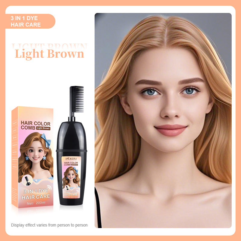 🟧3-in-1 comb for hair coloring | Easy at-home hair coloring with integrated brush