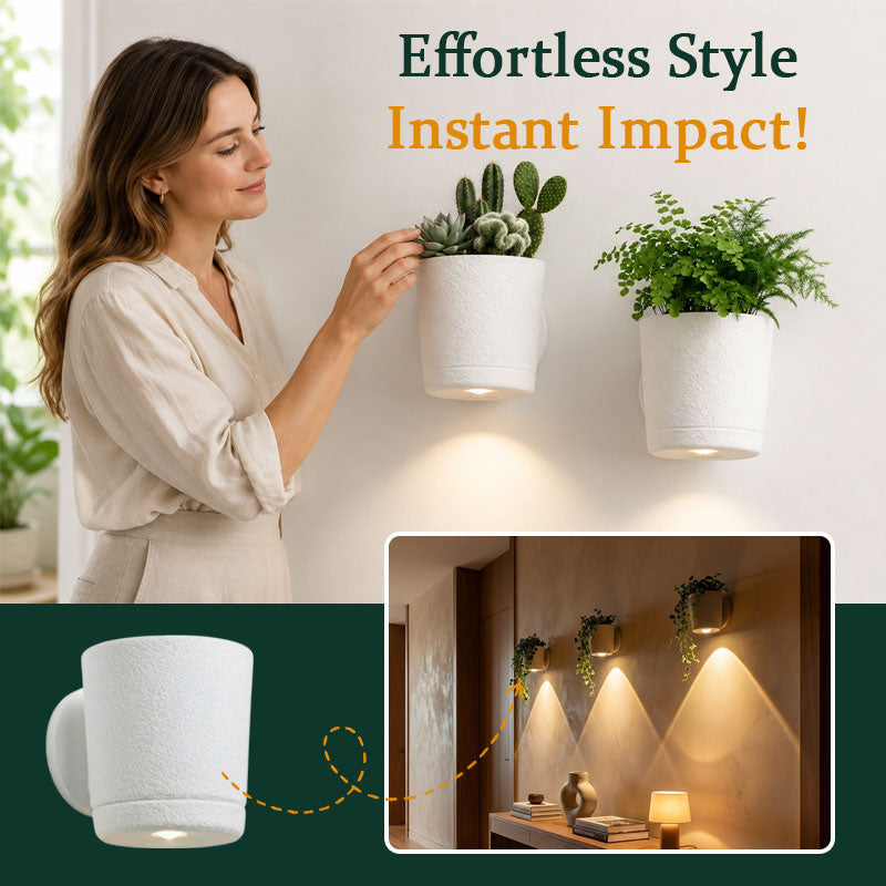 Modern Floating Indoor Plant Shelf Decor