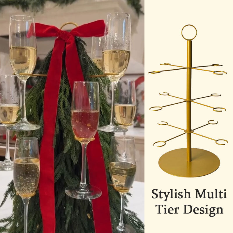 Festive Multi-Tiered Display Stand