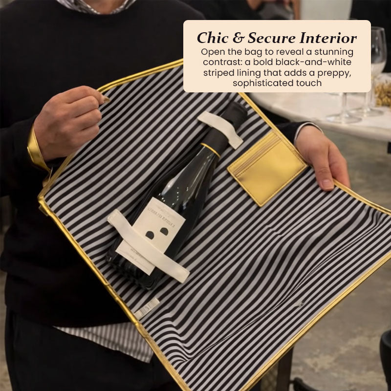 The Ultimate "Party Starter" Gold Champagne Bag🍾