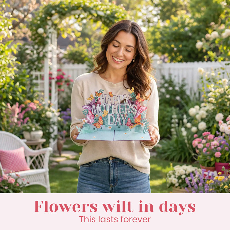 💐 Happy Mother’s Day 3D Butterfly Pop-Up Card