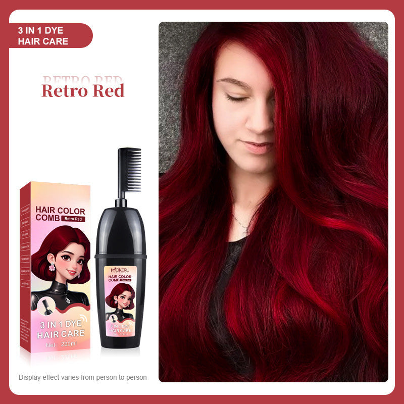 🟧3-in-1 comb for hair coloring | Easy at-home hair coloring with integrated brush