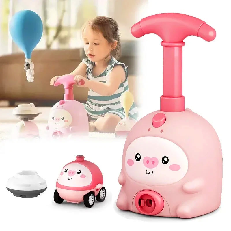 Air-Powered Flying Car Toy For Children