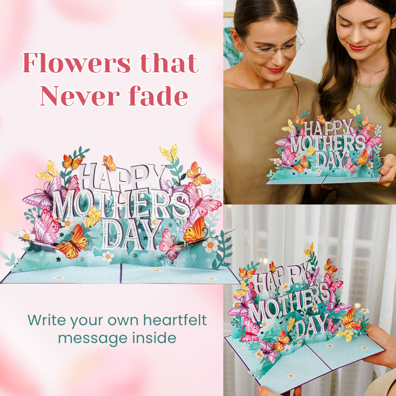 💐 Happy Mother’s Day 3D Butterfly Pop-Up Card
