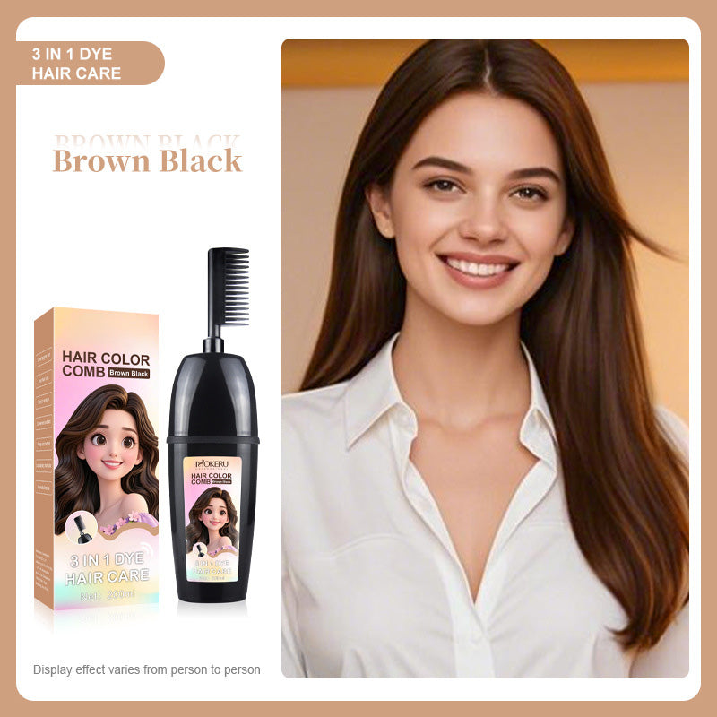 🟧3-in-1 comb for hair coloring | Easy at-home hair coloring with integrated brush