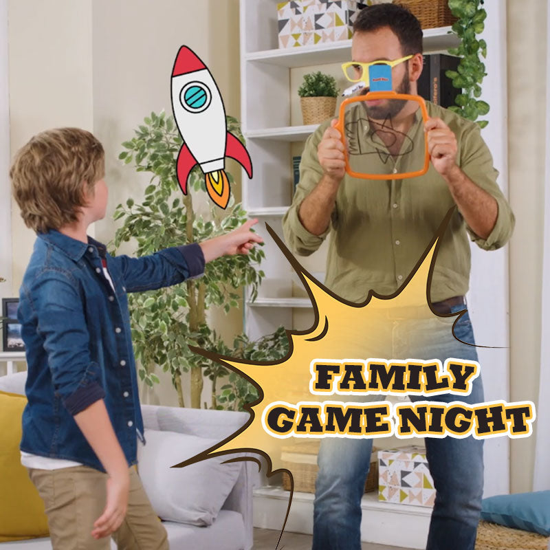 Pencil Nose Family Drawing Game