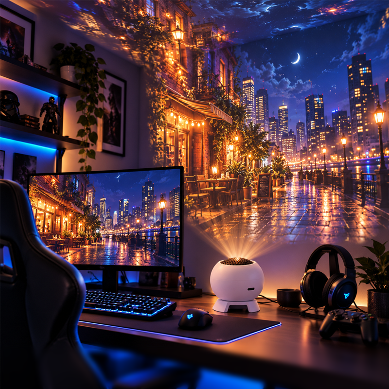 360° Dome Ambient Projection Light