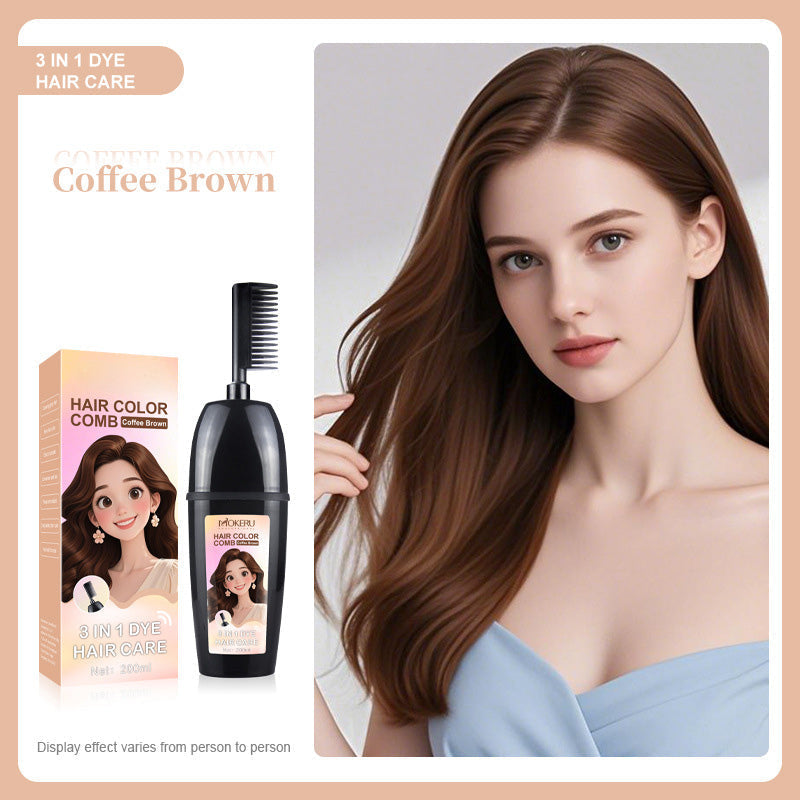 🟧3-in-1 comb for hair coloring | Easy at-home hair coloring with integrated brush